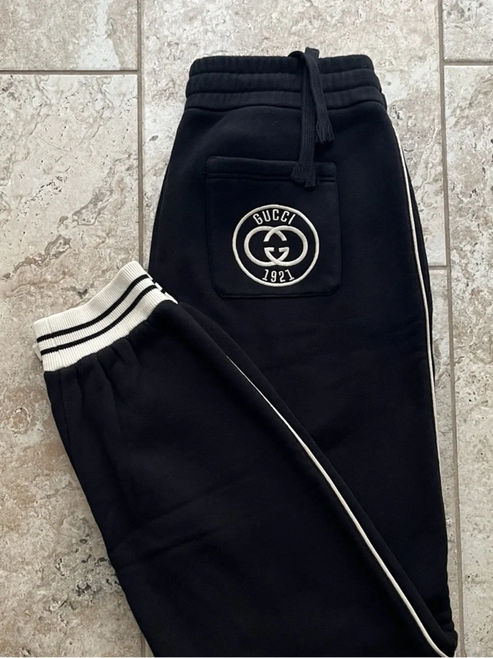 Gucci Men’s GG Logo Jogger Pants - Black - Size L - Alessandro Michele Era